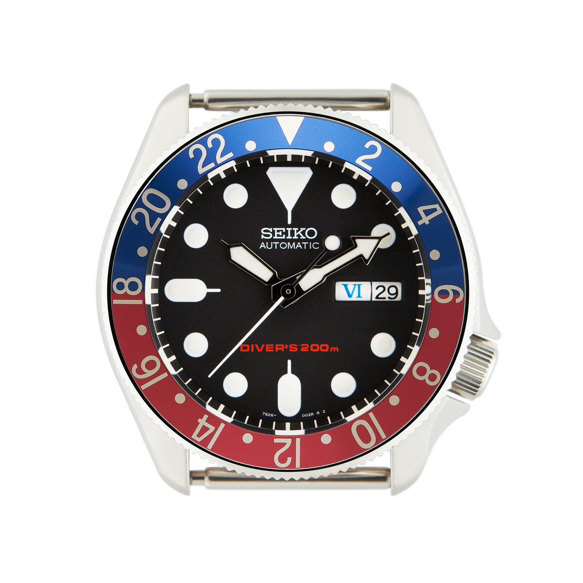 SKX007/SRPD Aluminium Bezel Insert: GMT Style Pepsi – namokiMODS