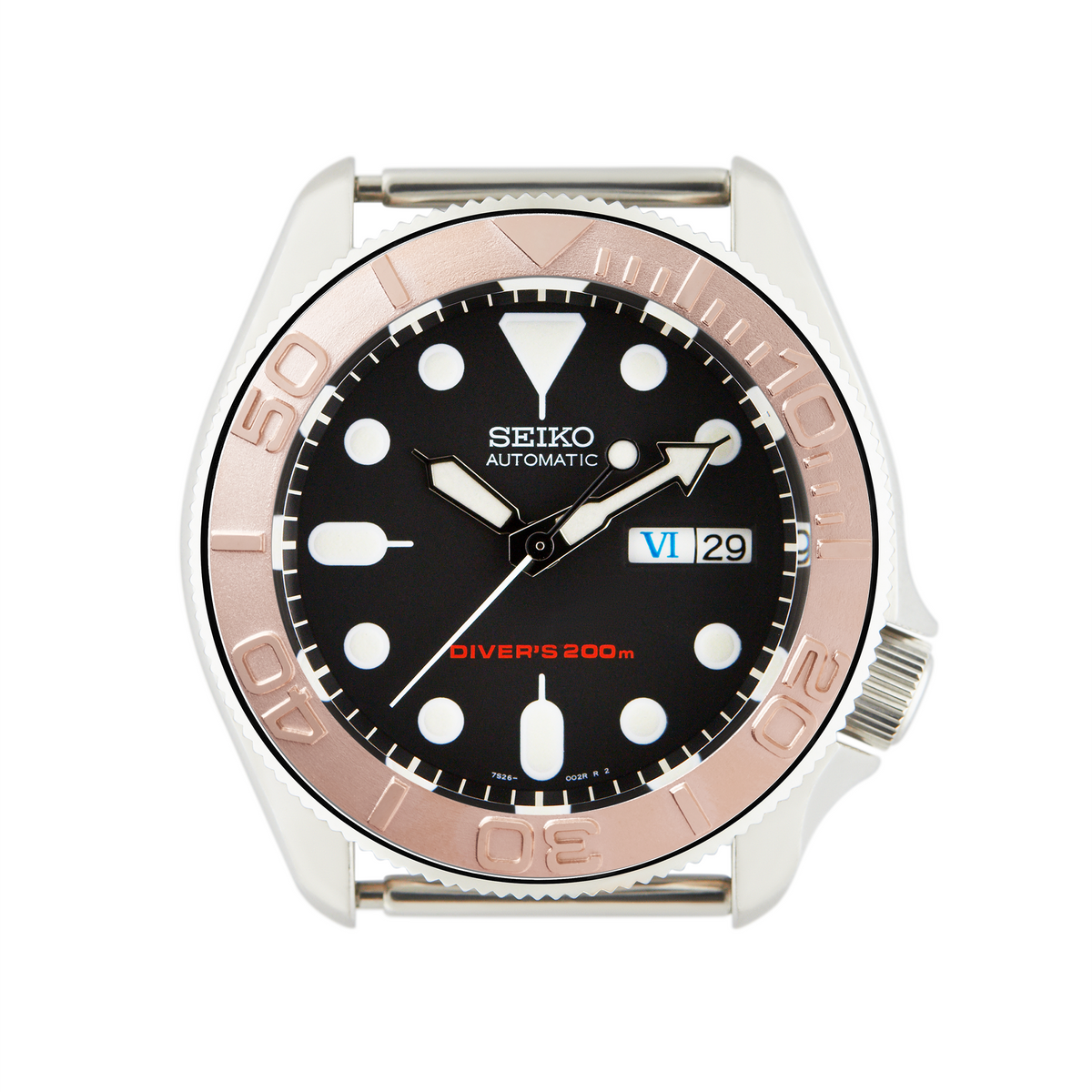 SKX007/SRPD Steel Bezel Insert: YM style Rose Gold | namokiMODS