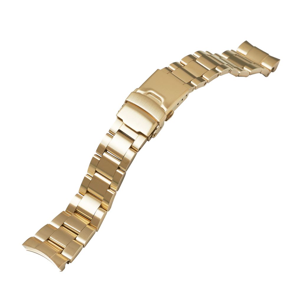 NMK926 Nautilus Watch Bracelet: Oyster Gold Brushed Finish