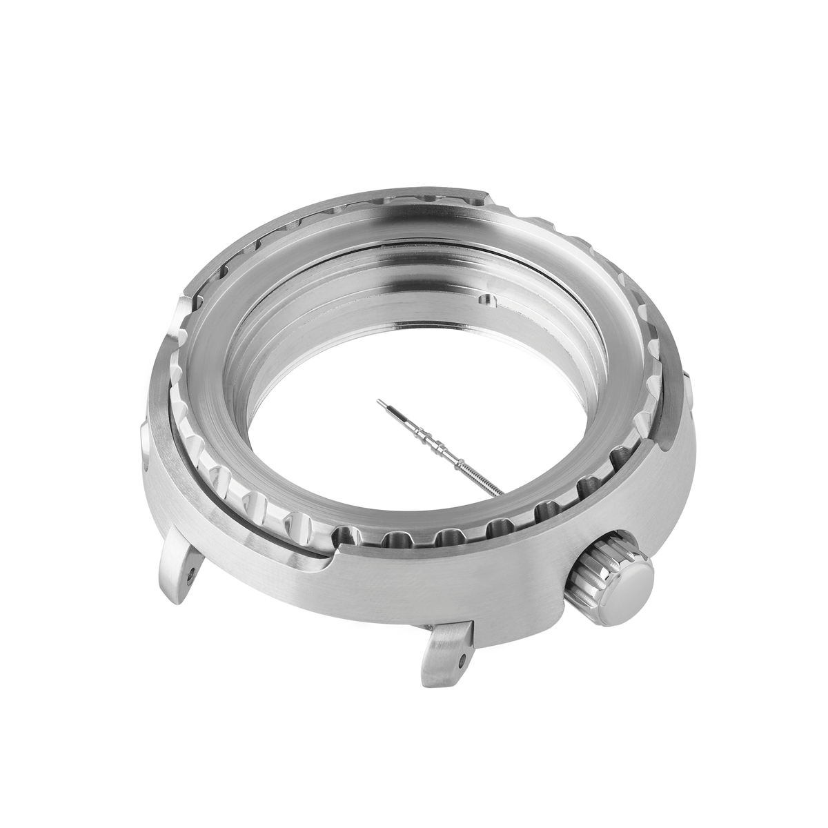 Shrouded Watch Lugs Silver Steel