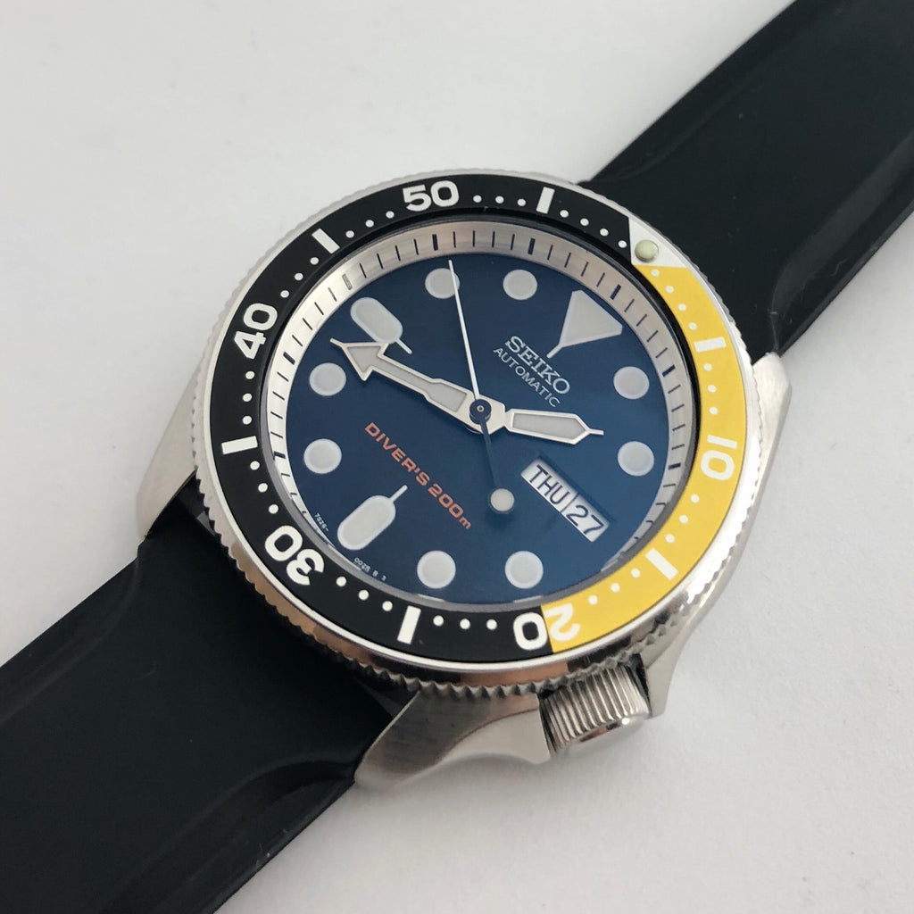 SKX Chapter Ring: Matte Silver Finish with Markers for SKX007, SKX009