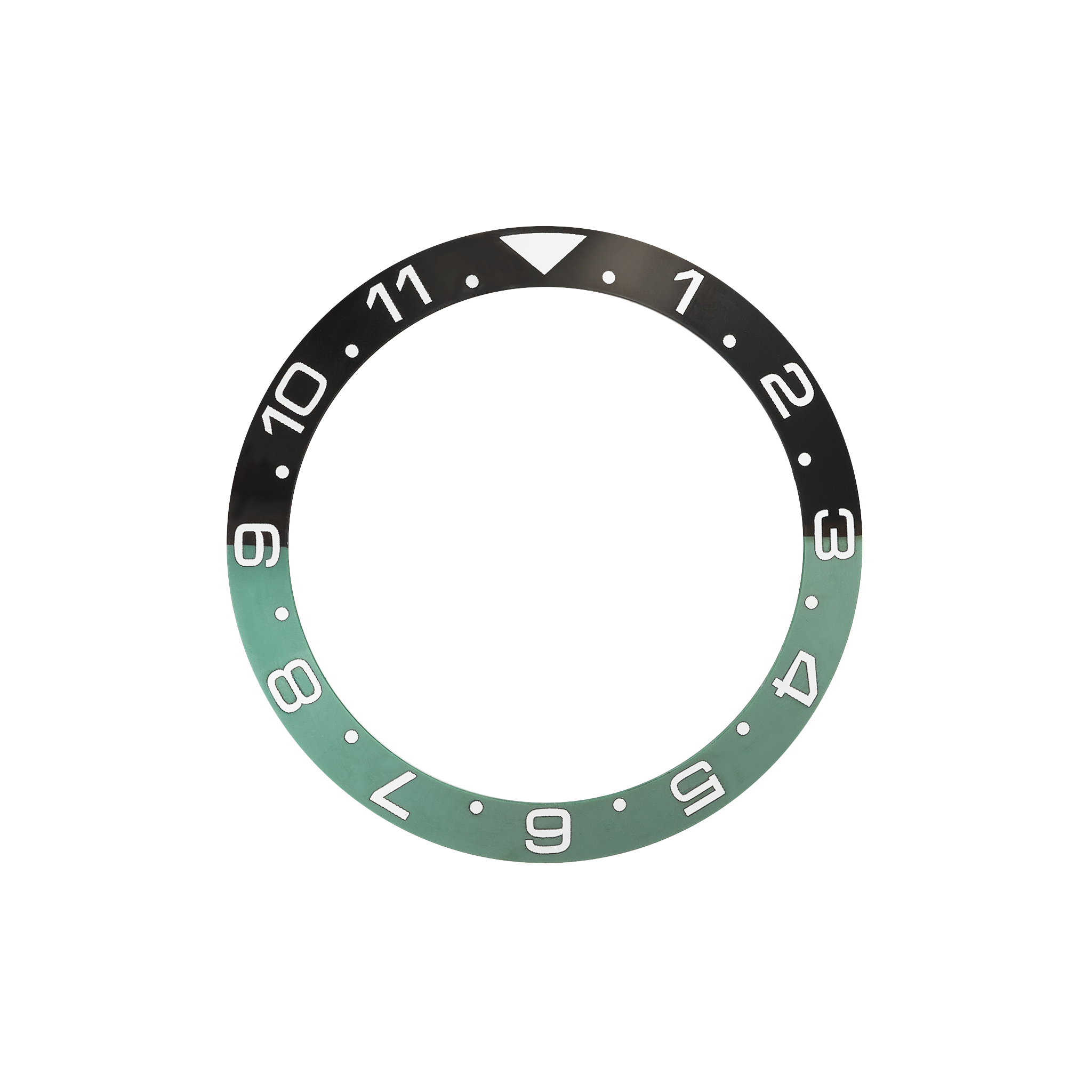 SKX007 Ceramic Bezel Insert: Dual Time style Green/Black namokiMODS