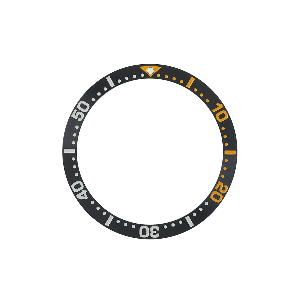 SKX007/SRPD Steel Bezel Insert: Black Series Style Orange