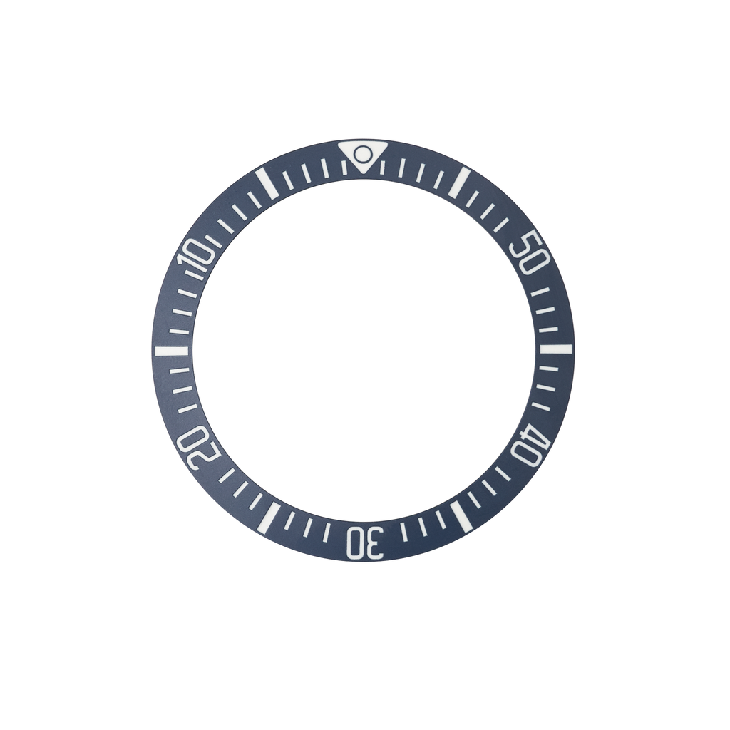 Blue Matte Insert SKX007/SRPD Lumed Ceramic Bezel Insert: Countdown Style Matte Blue ...