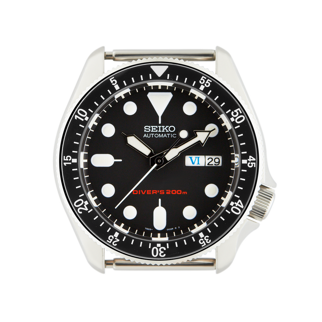 SKX007/SRPD Ceramic Bezel Insert: 104 Countdown Style Black