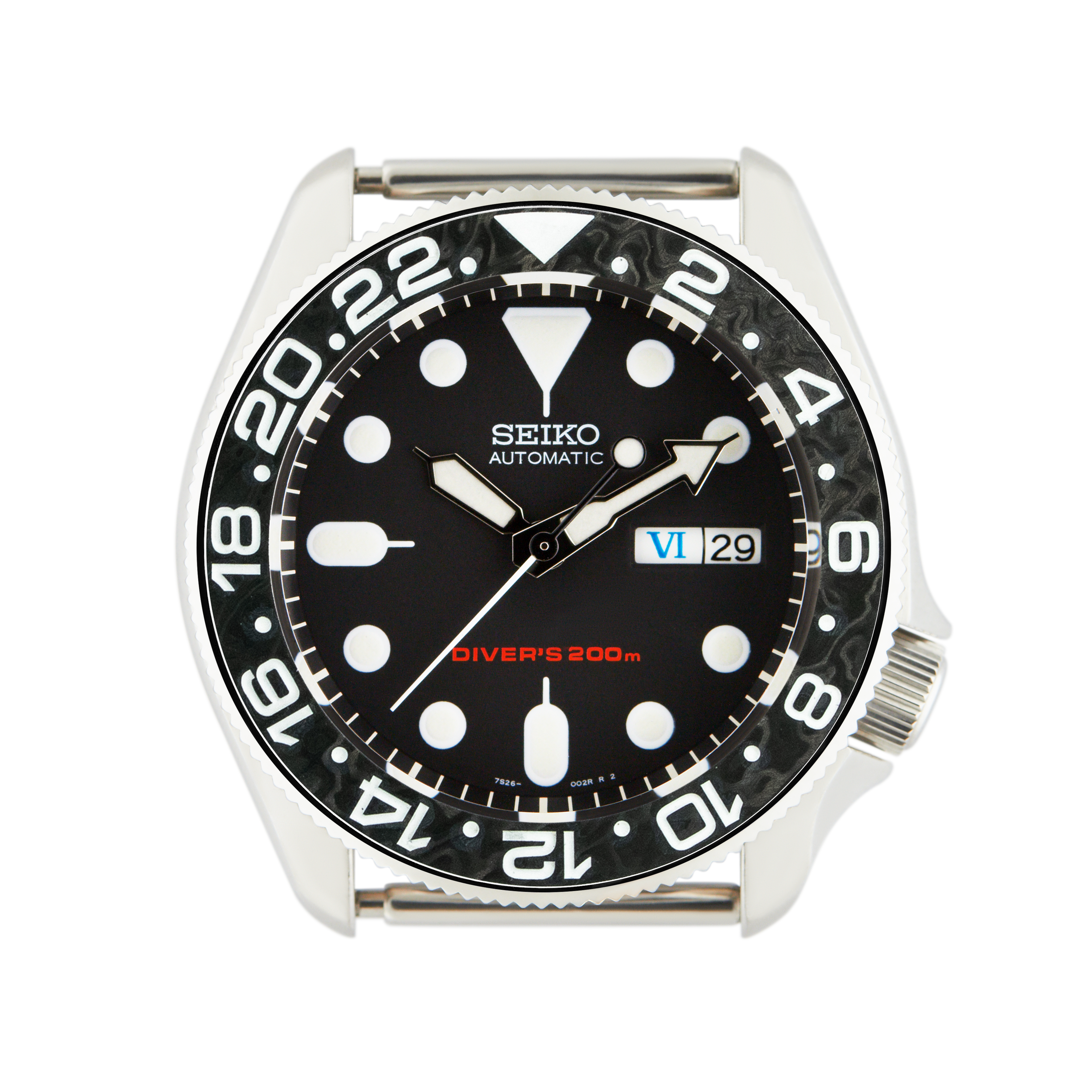 SKX007/SRPD Forged Carbon Bezel Insert: GMT Style – namokiMODS