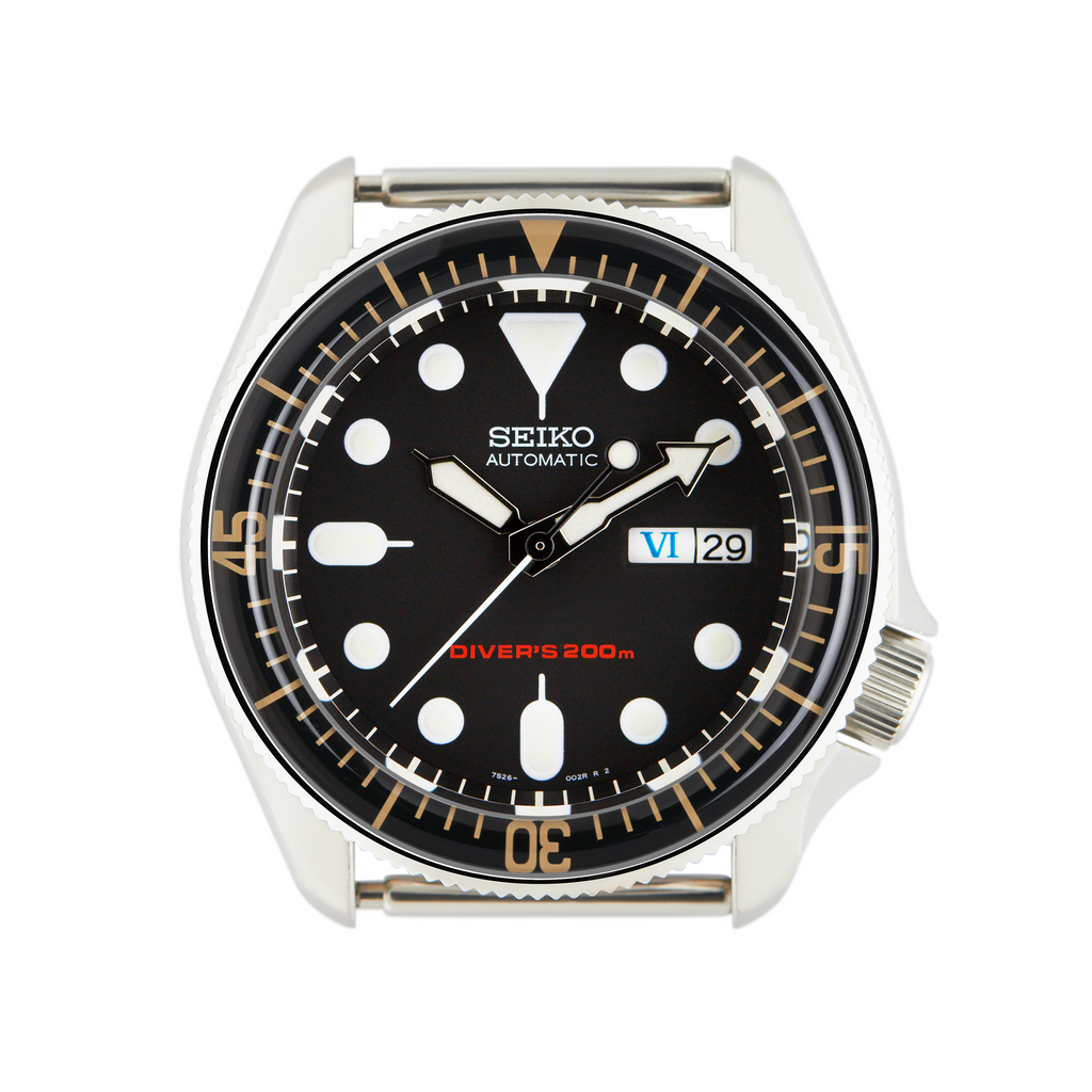 SKX007/SRPD Glass Bezel Insert: Vintage Fathoms