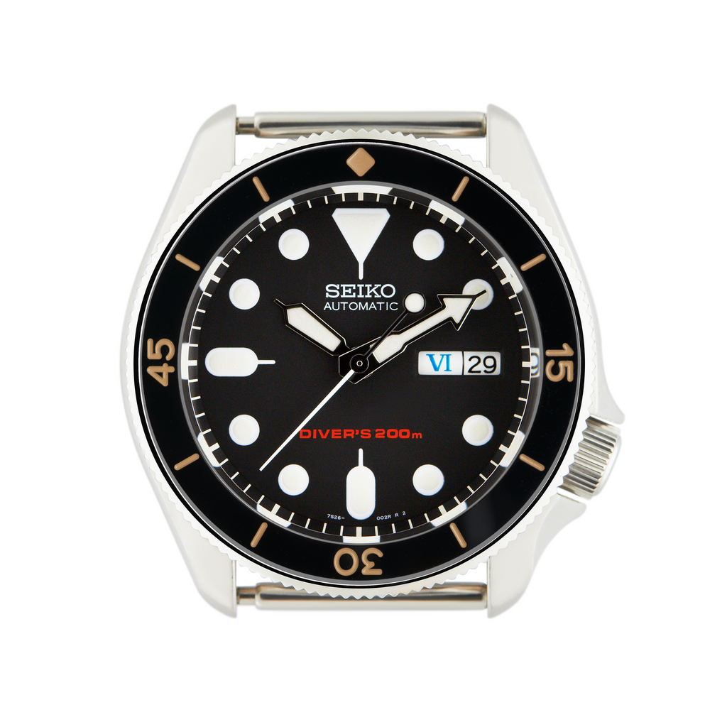 SKX007/SRPD Ceramic Bezel Insert: Vintage Fathoms