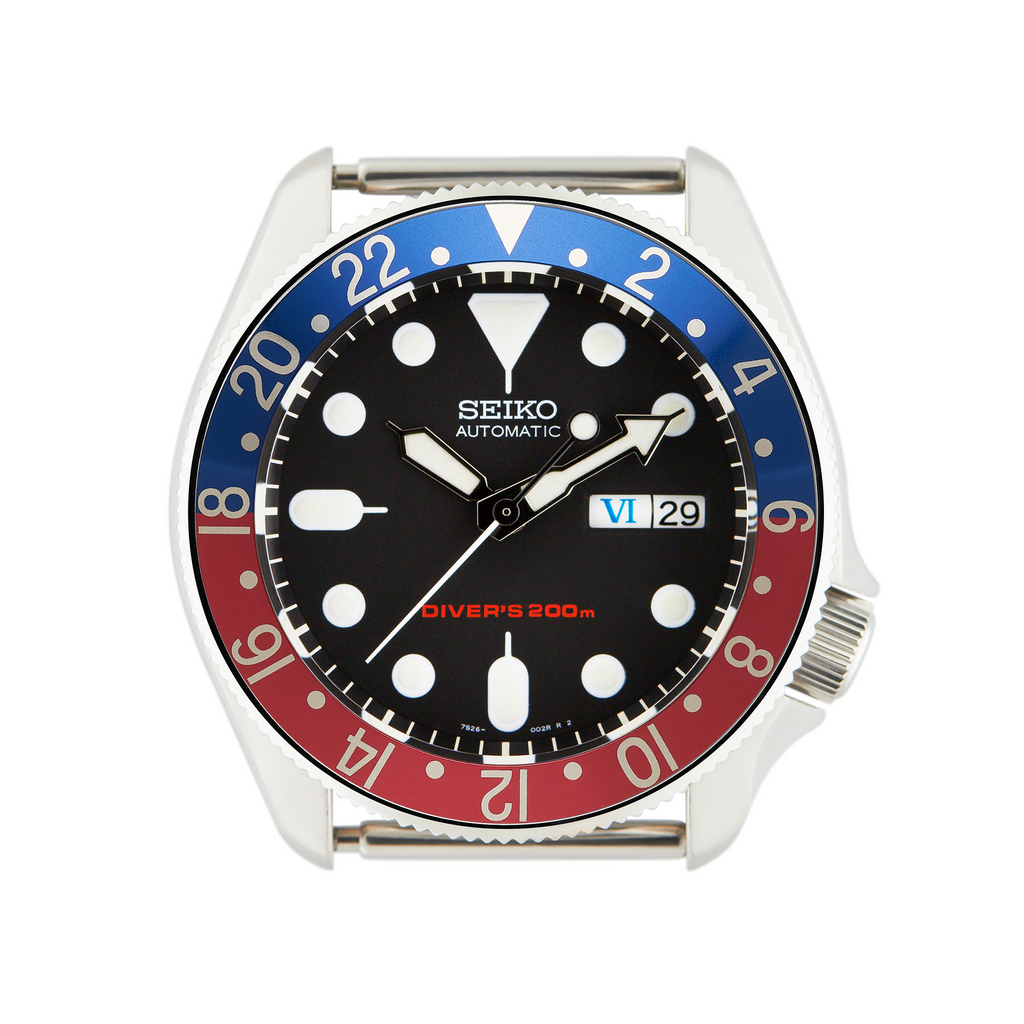 SKX007/SRPD Aluminium Bezel Insert: GMT Style Pepsi