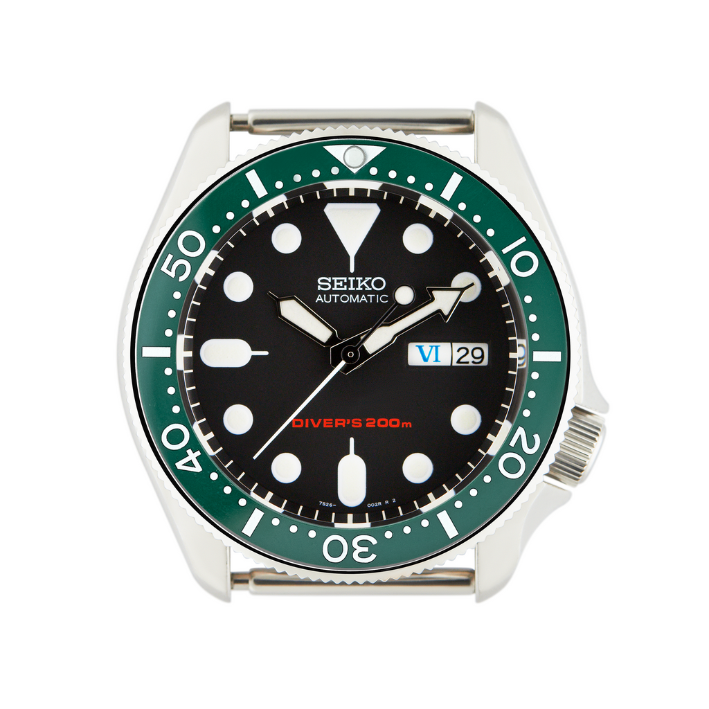 SKX007/SRPD Ceramic Bezel Insert: Seiko style Green