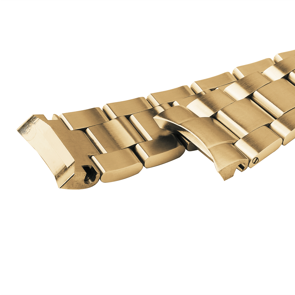 SRPE Watch Bracelet: Oyster Gold Brushed Finish