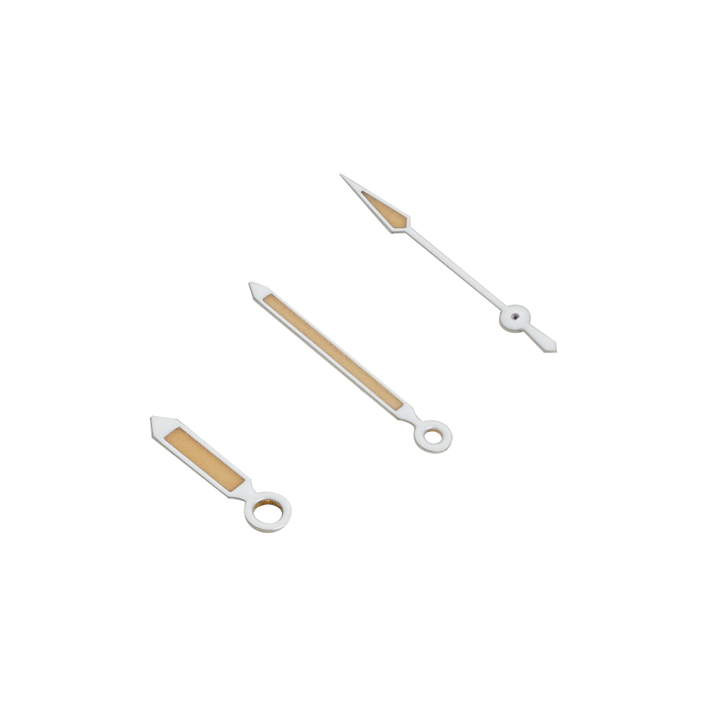 Watch Hands: Fathoms White Patina Lume Finish