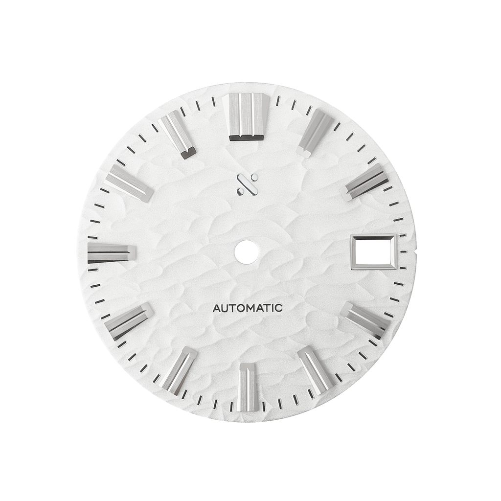 Watch Dial: Wave White