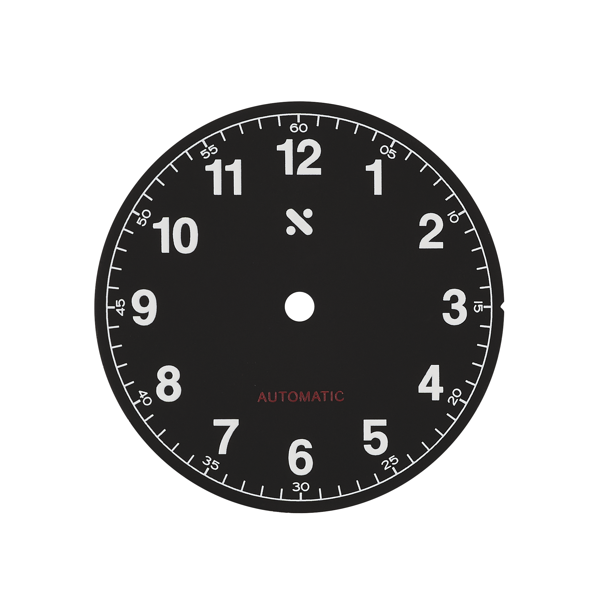 Watch Dial: 106 Minimal Tool Dial Black - Main Image