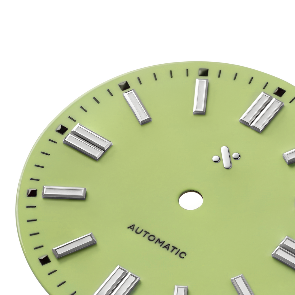 Watch Dial: Perpetual Enamel Pistachio
