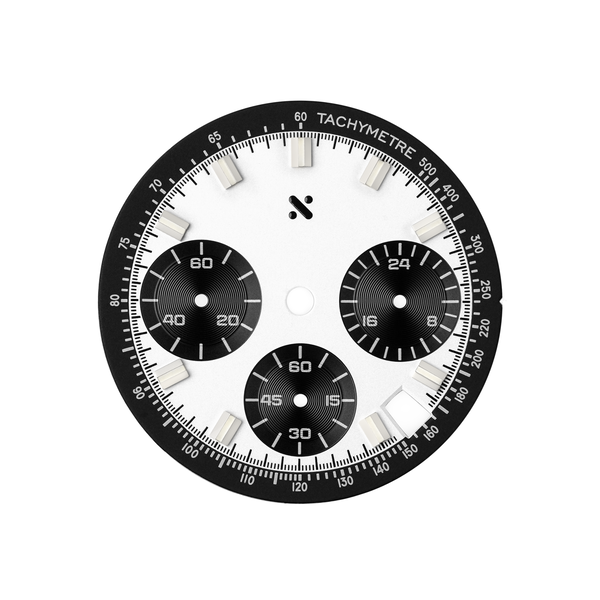 Watch Dial: Vantage Tricompax Snow Panda – namokiMODS