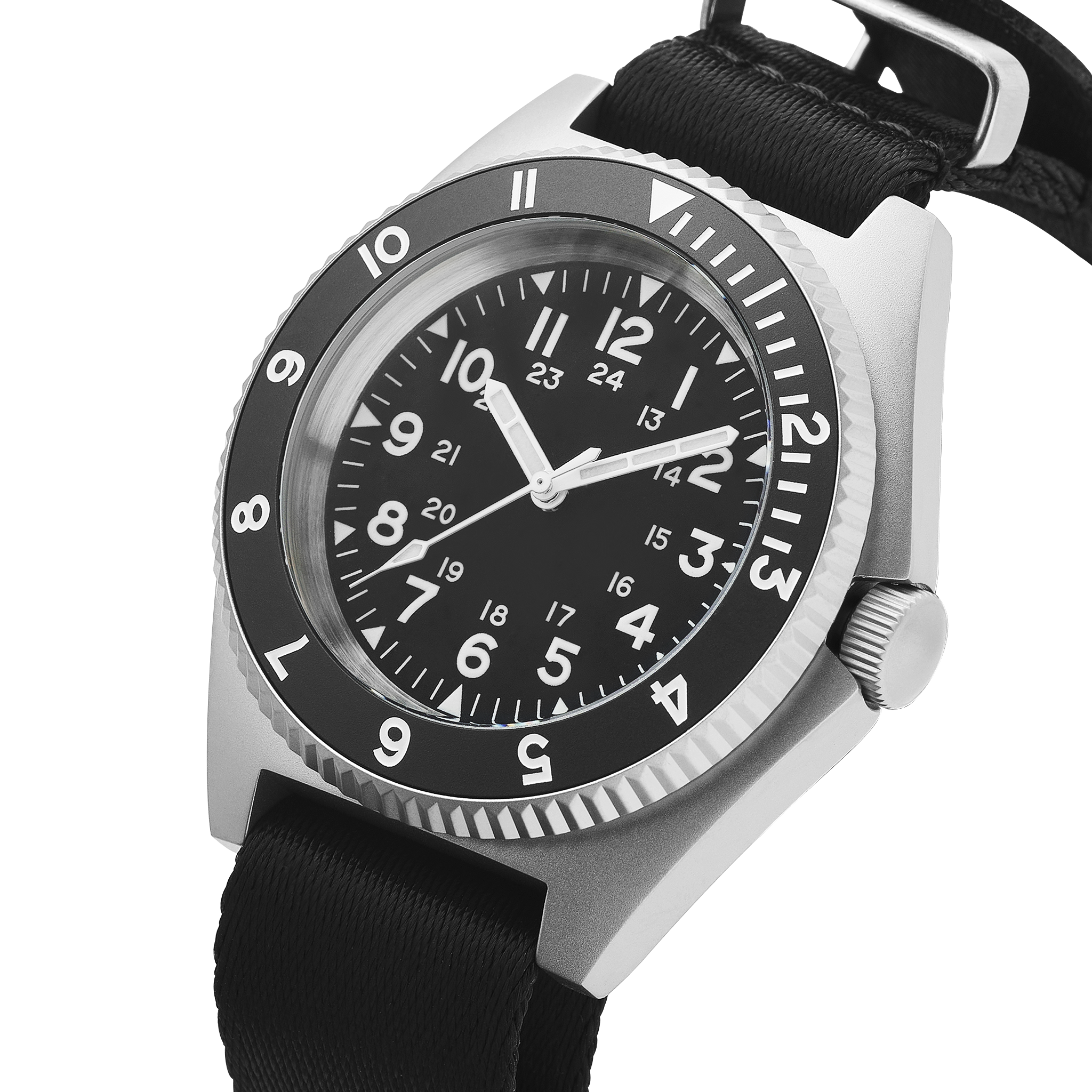 NMK20 Automatic Field Watch: Milspec Type II Sandblasted – namokiMODS NMK20 Automatic Field Watch: Milspec Type II Sandblasted – namokiMODS