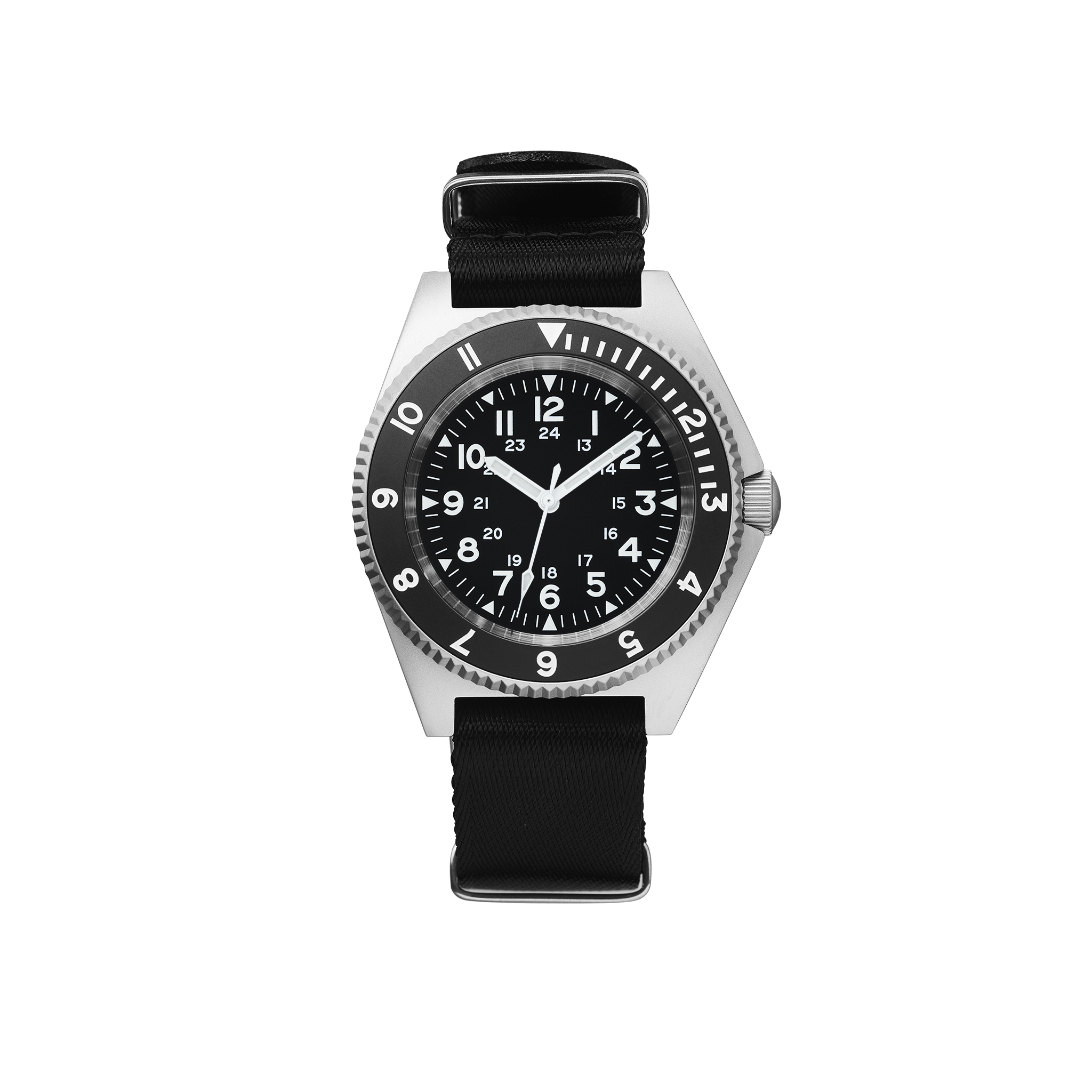 NMK20 Automatic Field Watch: Milspec Type II Sandblasted – namokiMODS