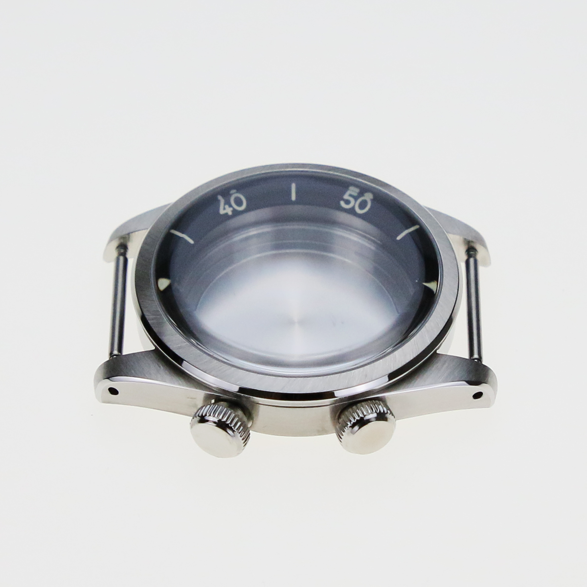 NMK946 Dual-Crown Dive Case: Steel Finish – namokiMODS