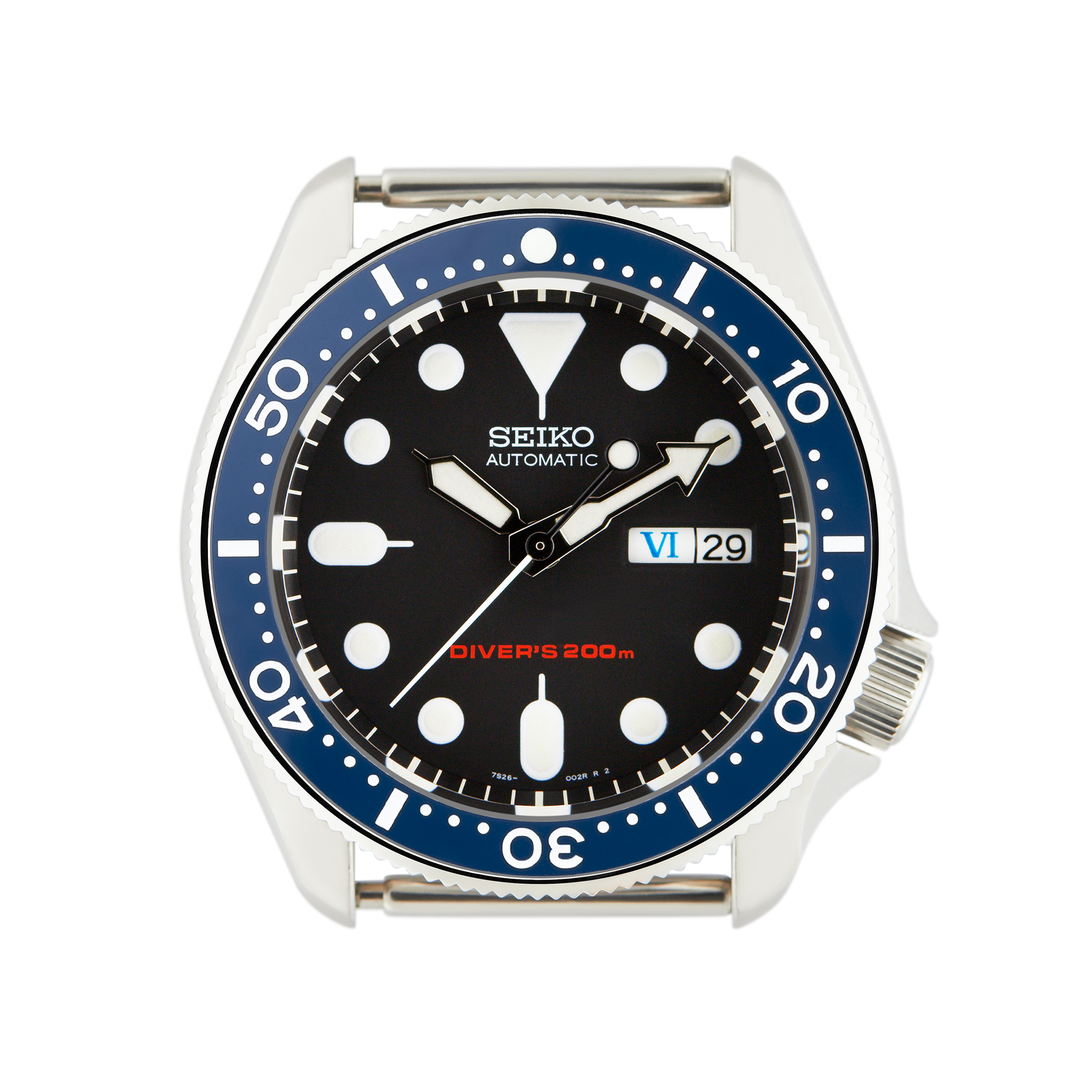SKX007/SRPD Ceramic Bezel Insert: 62MAS style Blue namokiMODS
