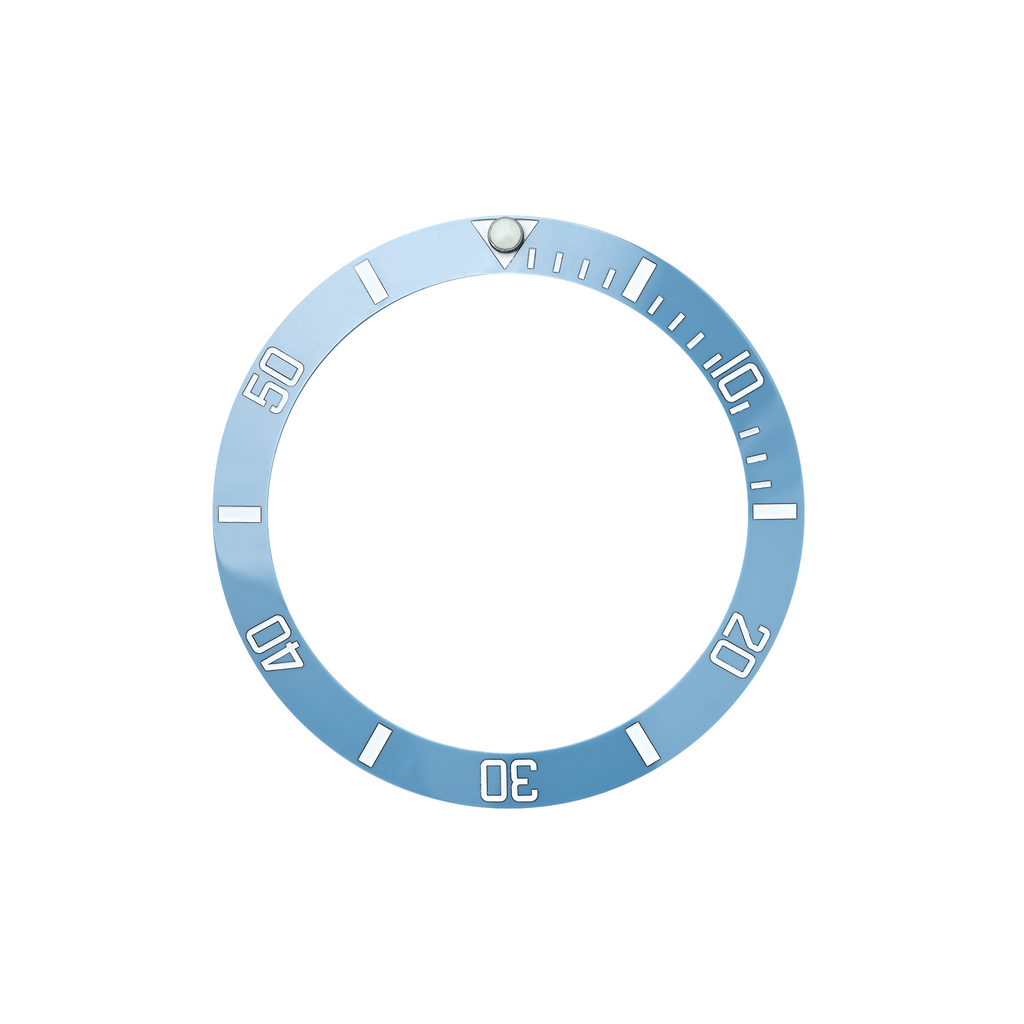 Shopagi Bezel SKX007/SRPD Ceramic Bezel Insert: Sub style Baby Blue – namokiMODS