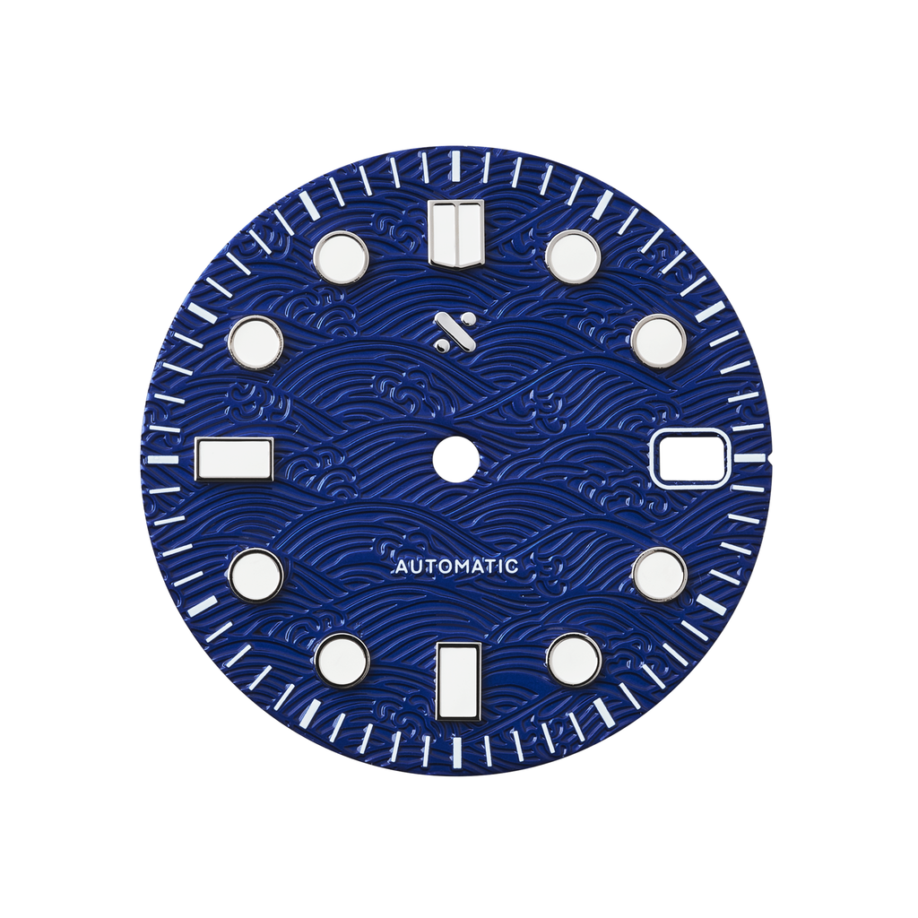 Watch Dial: The Great Wave Blue