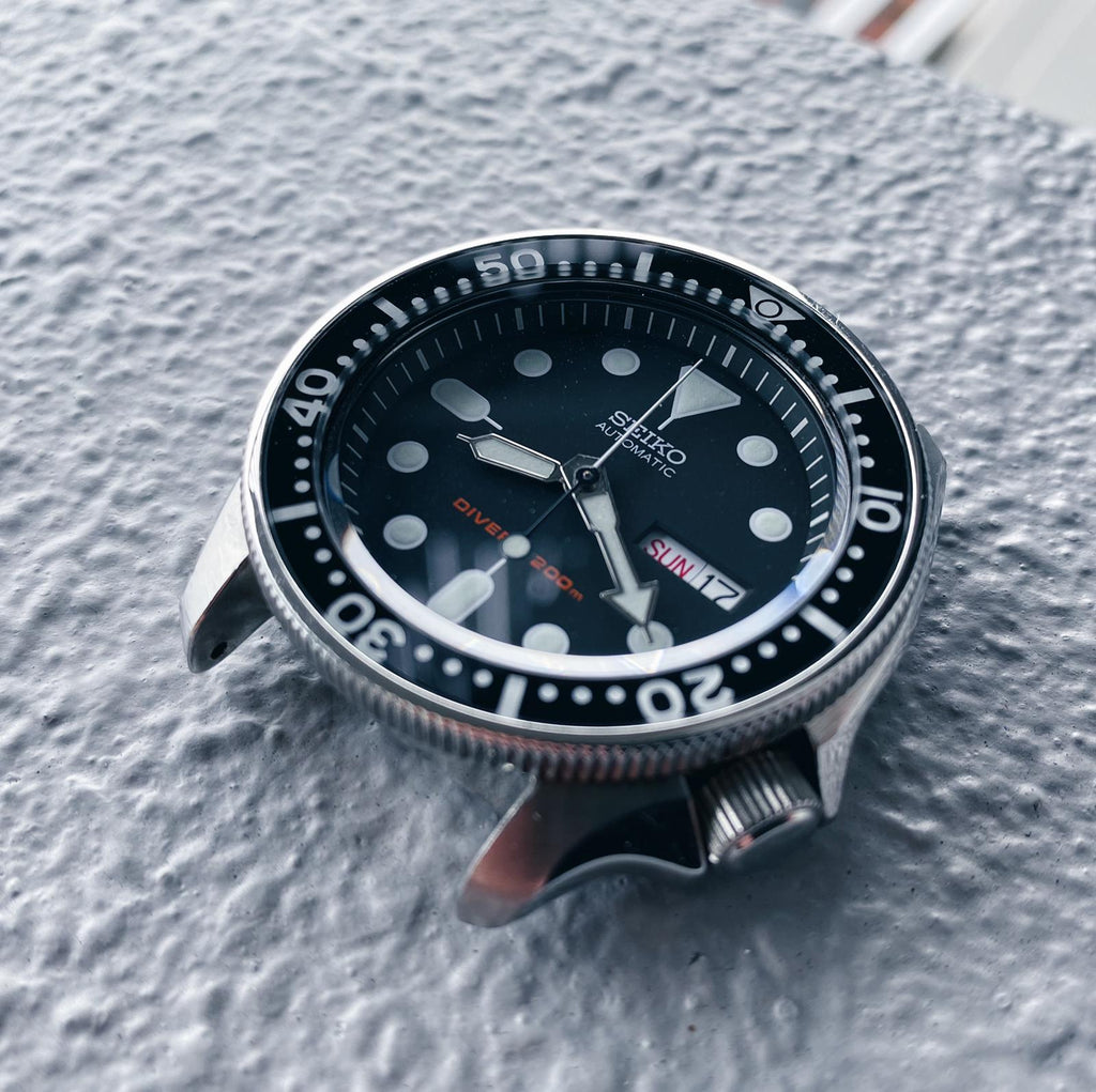 SKX007/SRPD Glass Bezel Insert: SKX Style Black/White