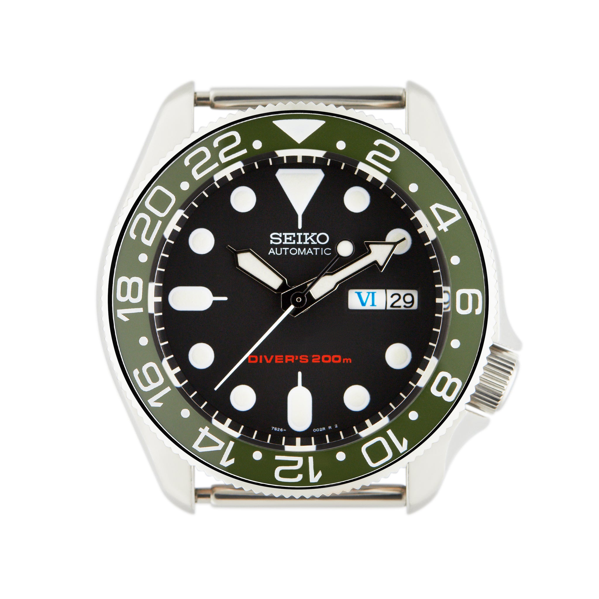 Bezel Insert Seiko Skx Vintage Mod SKX007/SRPD Lumed Ceramic Bezel