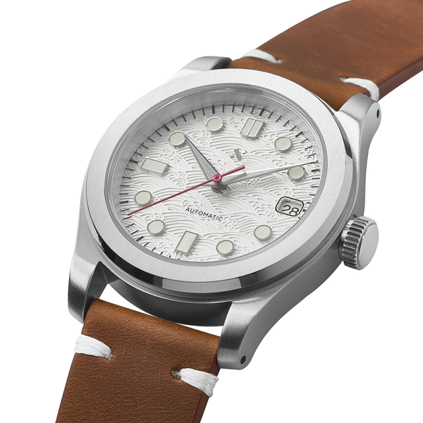 nokko WHITE JAMセット NMK-WK05 DIY Watchmaking Kit: Great Wave Dress Watch White