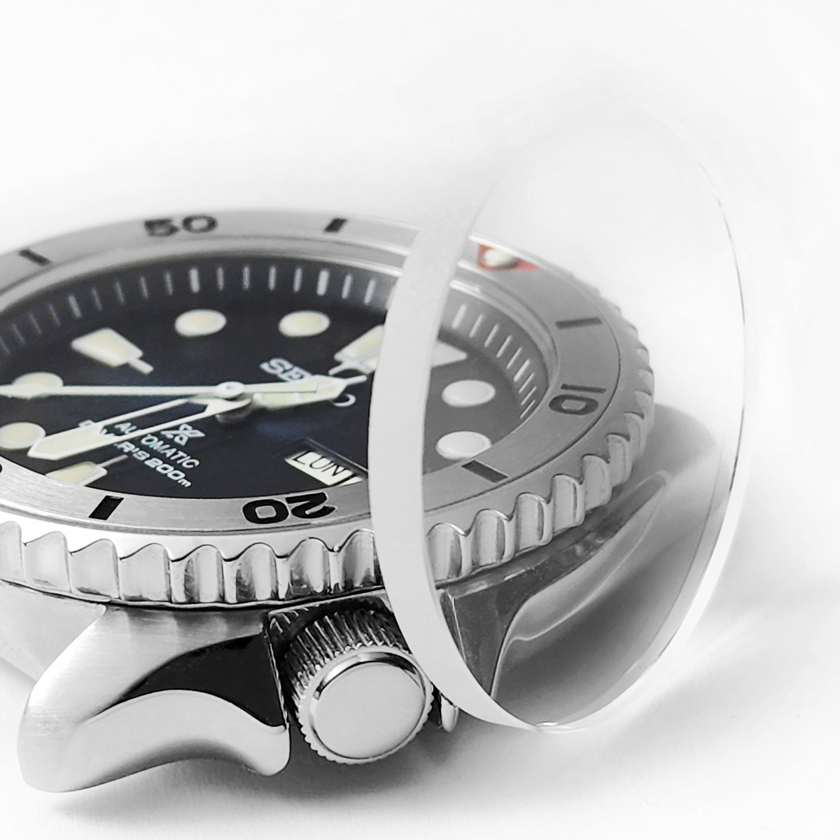 SILVERスクラップ約51㌘　全てに刻印あり NMK309 - SKX/SRPD Slim Flat Sapphire Crystal (for Flat Inserts