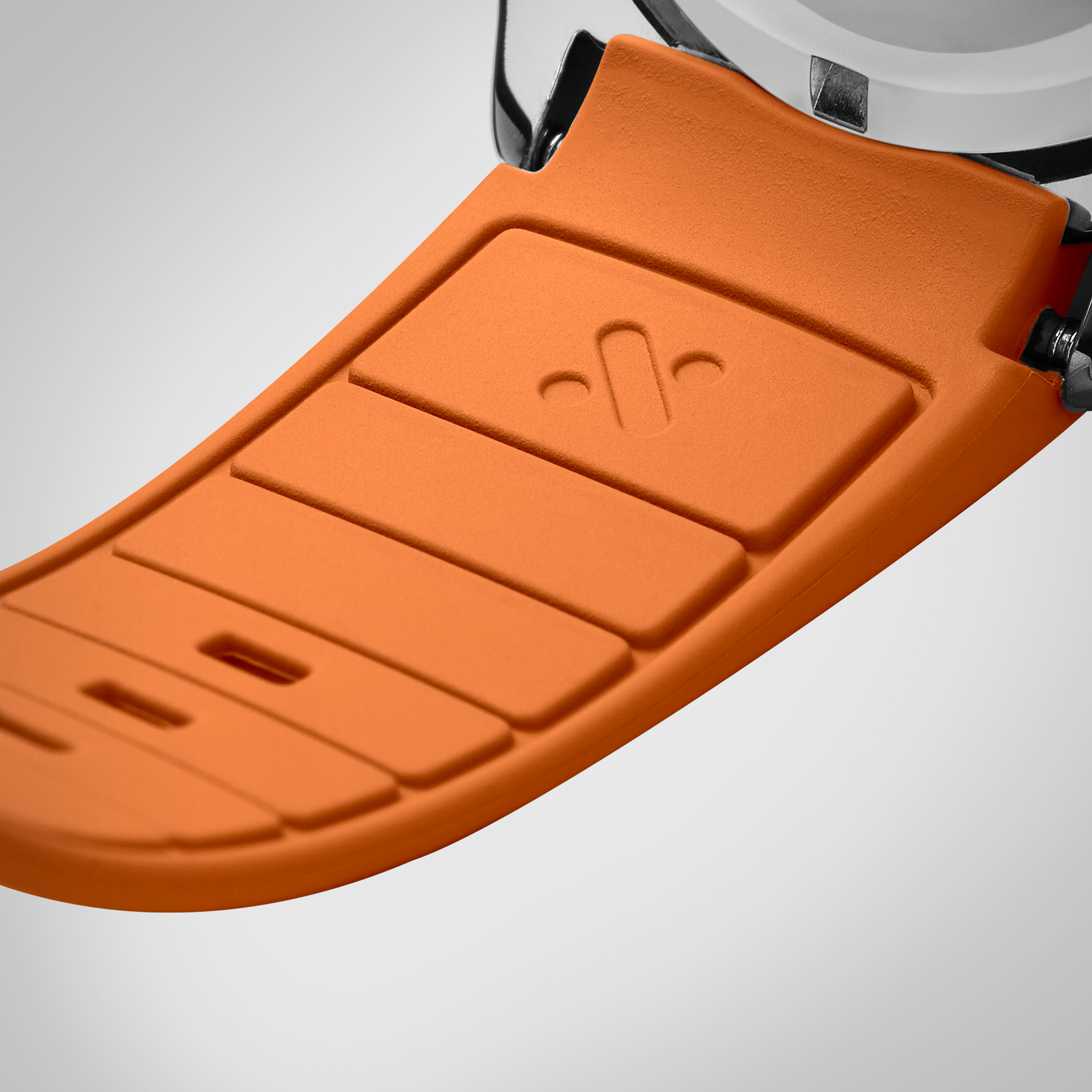 NMK801 FKM Curved End SKX/SRPD Rubber Strap: Orange – namokiMODS NMK801 FKM Curved End SKX/SRPD Rubber Strap: Orange – namokiMODS