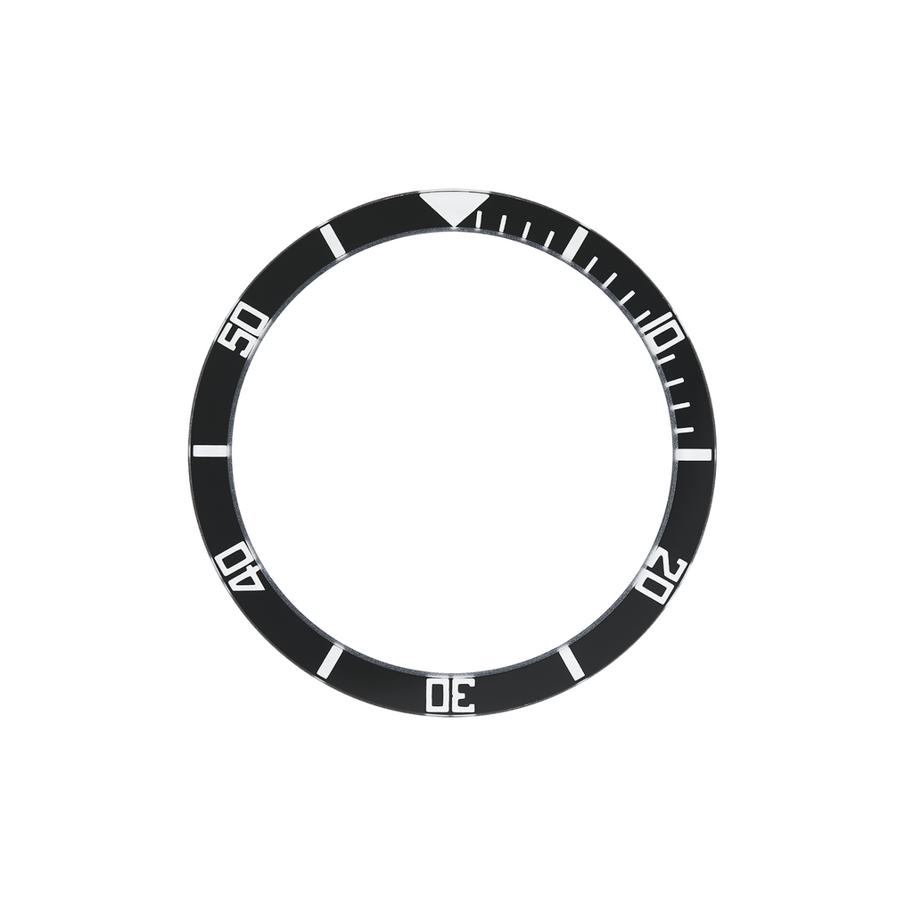 SKX007/SRPD Glass Bezel Insert: Sub Style Black/White