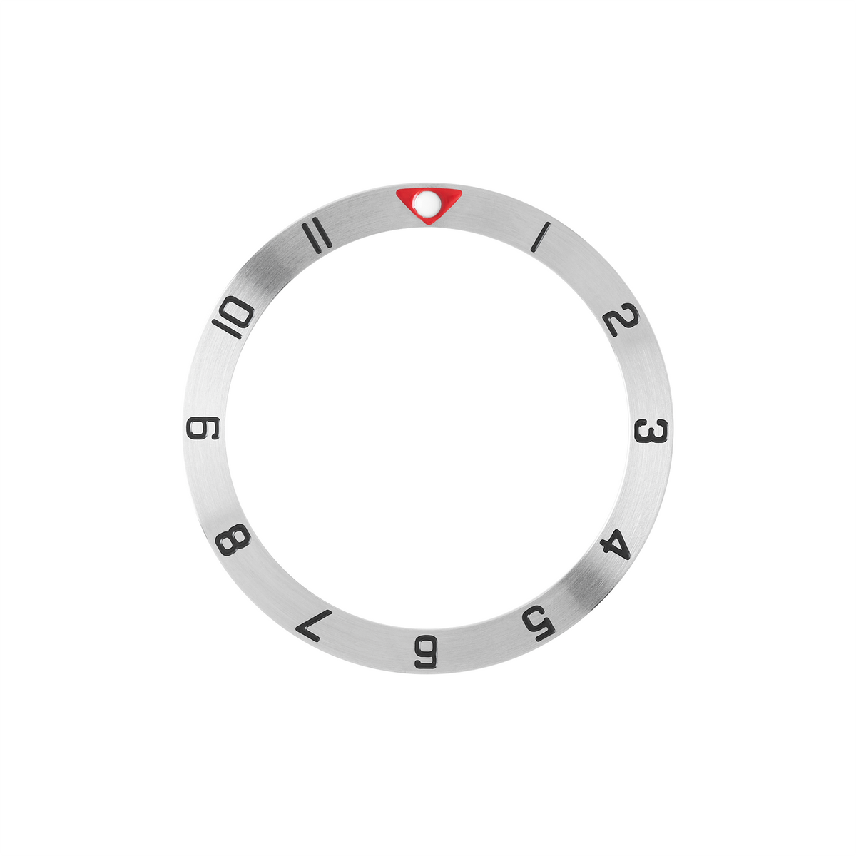 SKX013 Steel Bezel Insert: Dual Time Mk2 Red Triangle | namokiMODS