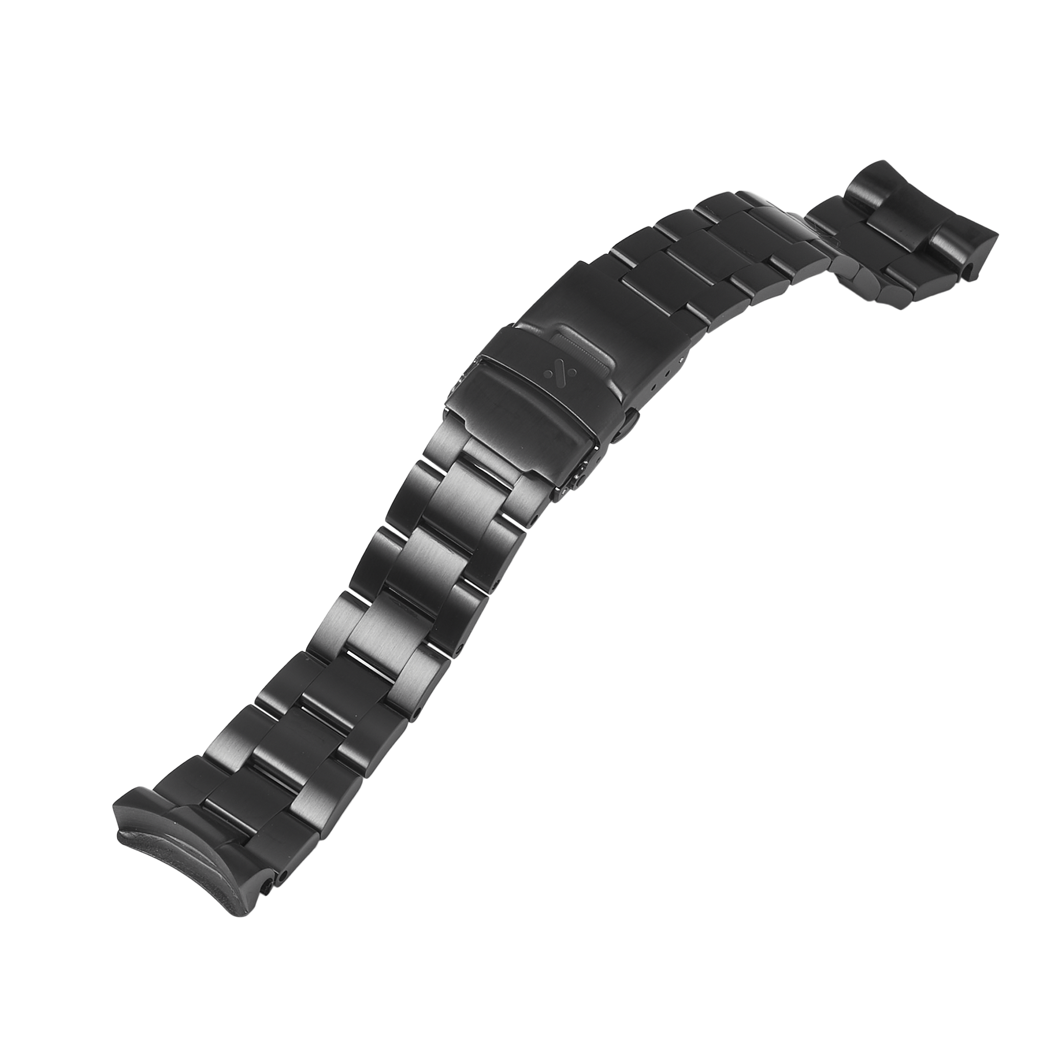 Black DLC Bracelet Solid Stainless Steel with Black Coating for Wryst