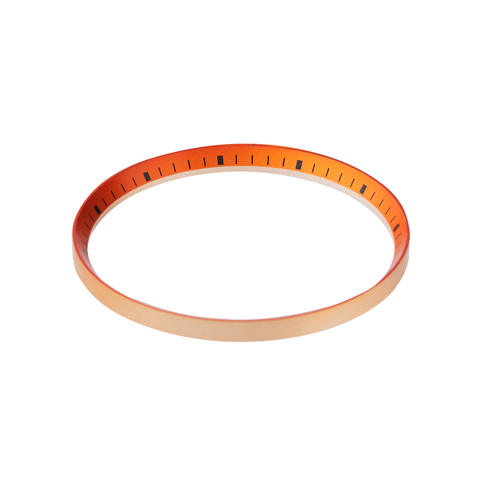 SKX007/SRPD Chapter Ring: Orange Finish w Black Markers | namokiMODS
