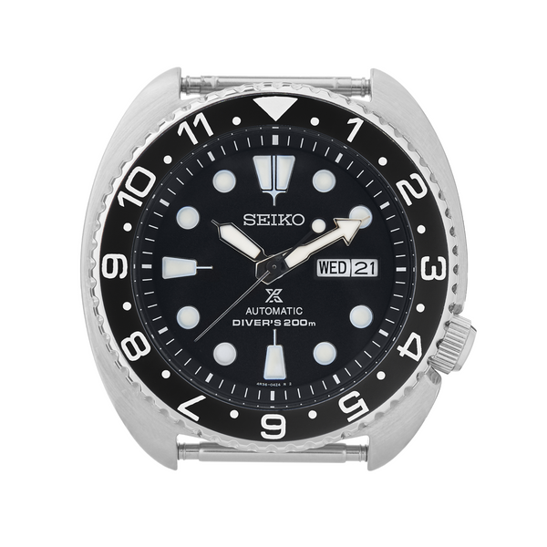 SRP Turtle Ceramic Bezel Insert: Dual Time Black | namokiMODS