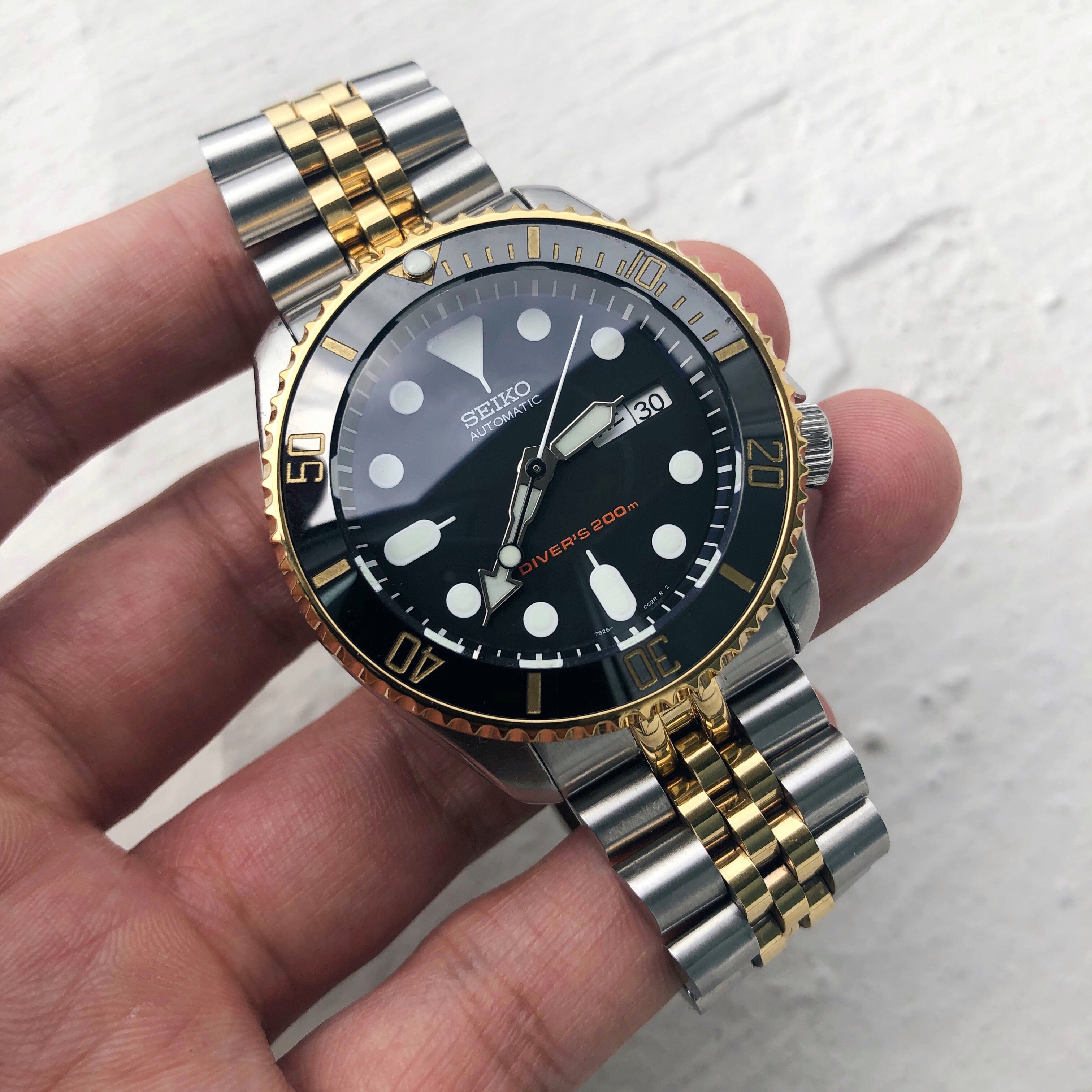 Bezel Skx Mod Hands SKX007 Sub Bezel: Polished Gold Finish NamokiMODS