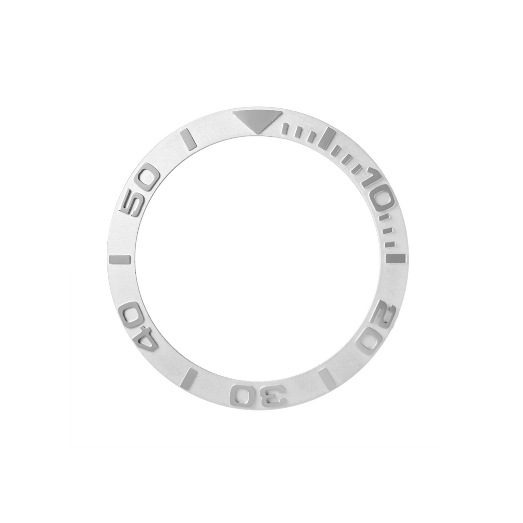 SKX Ceramic Bezel Insert: YM style Silver for SKX007/SKX009